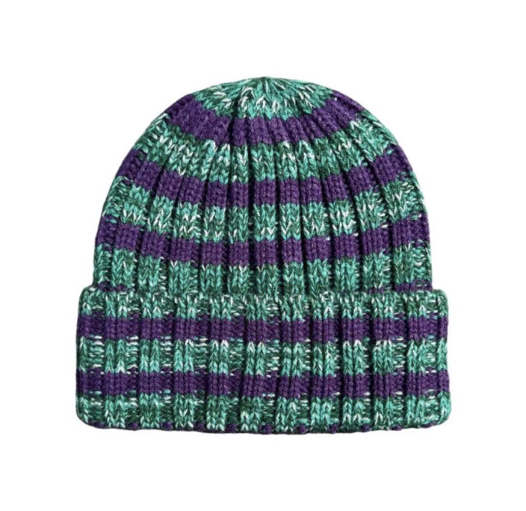 Dime WAVY PLAID CUFF BEANIE