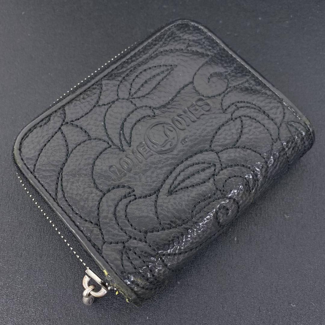 LONE ONES シルバー 925 バード レザー ジップ ウォレット 財布