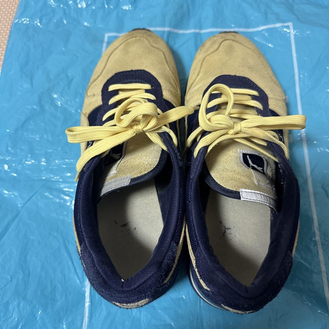 PUMA TX-3 イエロー/ネイビー　スウェード　スニーカー