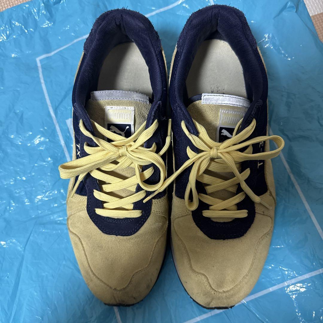 PUMA TX-3 イエロー/ネイビー　スウェード　スニーカー