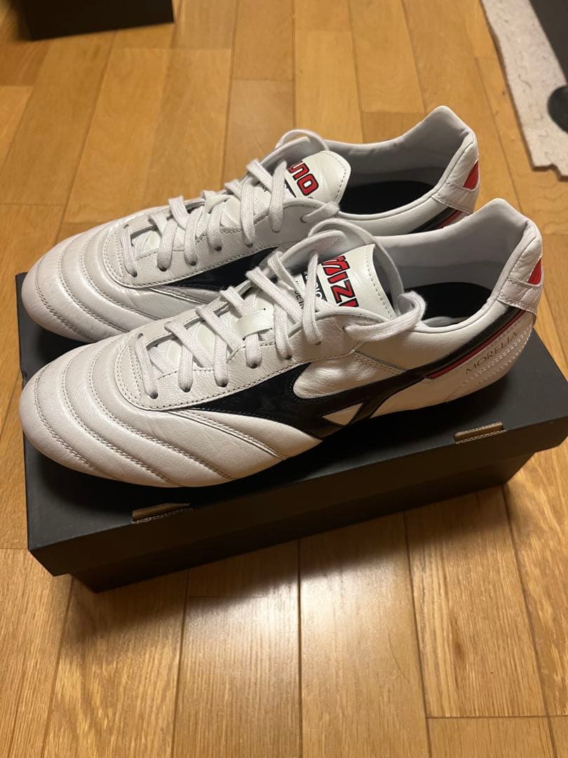 MIZUNO モレリア サッカーシューズ ホワイト ブラック26cm・MIZUNO