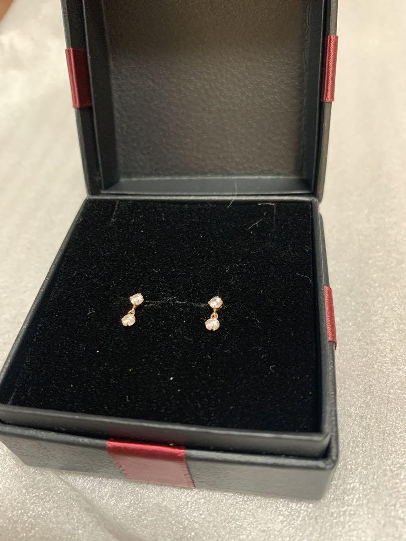【カナル4°C】K10 ピアス　ピンクゴールド　小ぶり