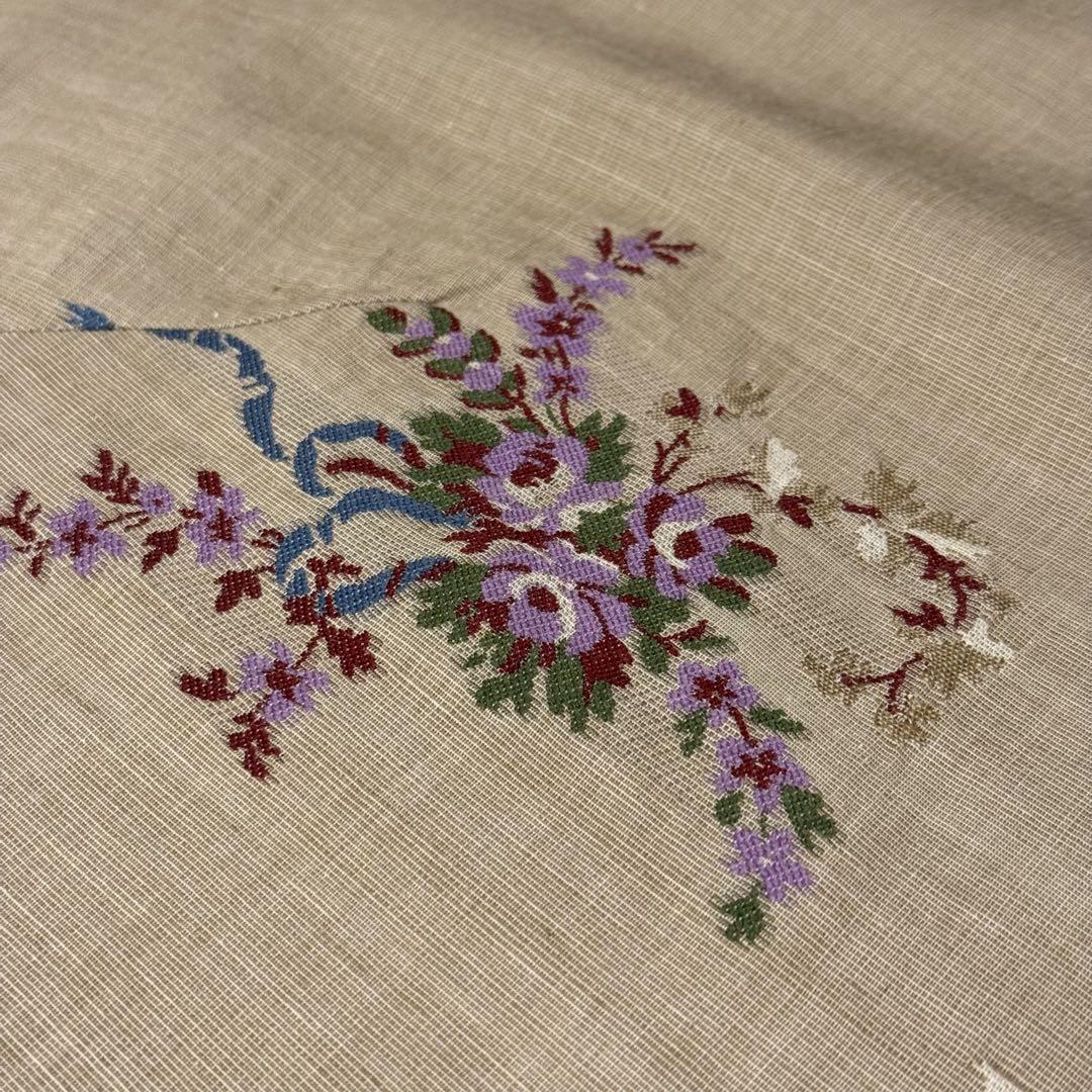 【45R】花柄 刺繍 パフスリーブ トップス(サイズ3) 45R】花柄 刺繍 パフスリーブ トップス(サイズ3)