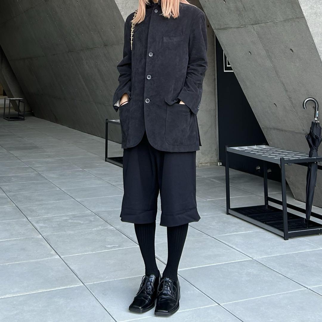 パンツ pocket button wide shorts