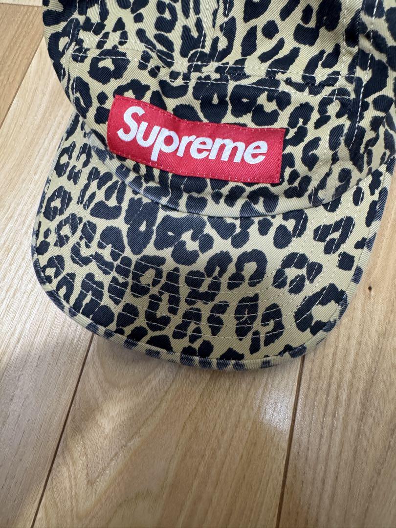 supreme レオパードキャップ　23fw