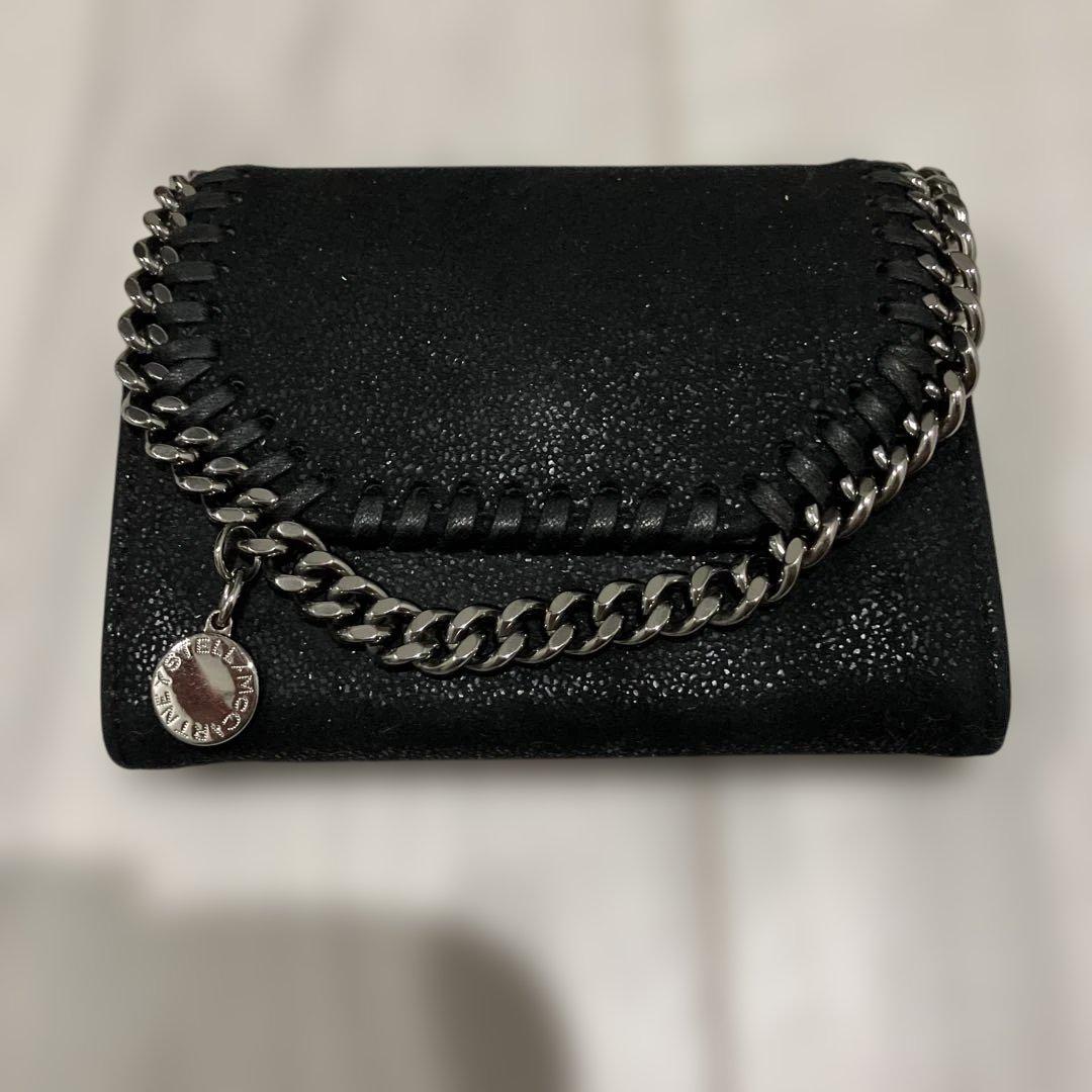 Stella McCartney ブラック二つ折り財布　ファラベラ