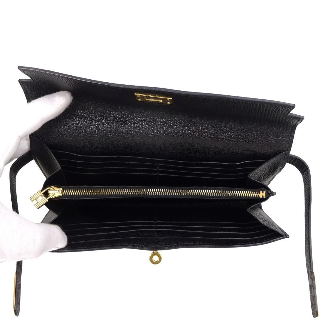 本物美品■エルメス■ケリーウォレット ロング/ロングウォレット/ファスナー長財布