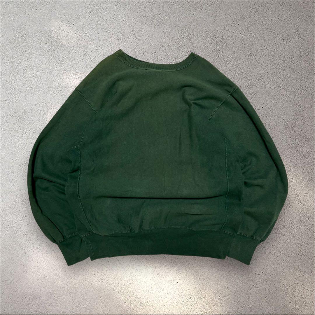愛用 リバースウィーブ90sUSA製ブランドロゴ刺繍ボロスウェット刺繍 トップス