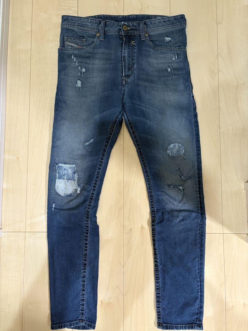 DIESEL SPENDER-NEディーゼル ジョグジーンズ　スウェットデニム