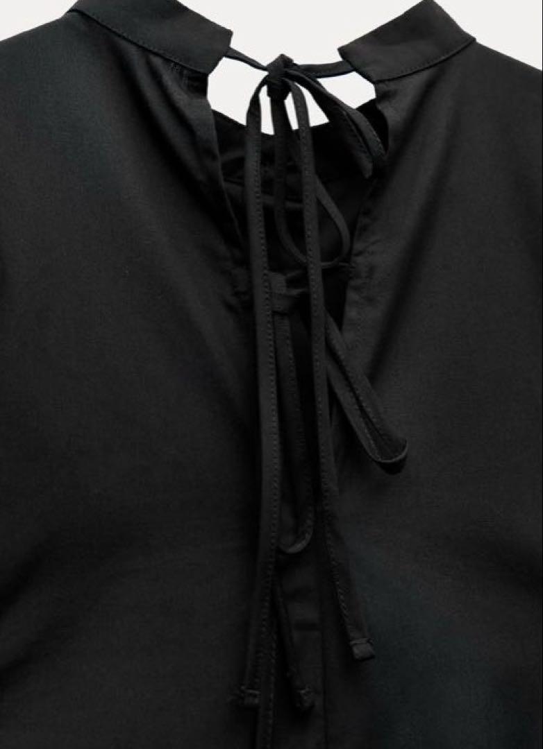 今期ZARA ミディボリュームワンピース　Mサイズ　美品