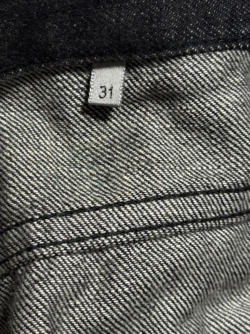 Dior homme デストロイコーティング　ブラックデニム