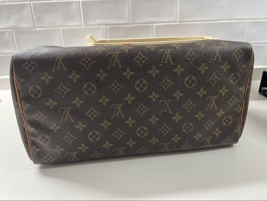 LOUIS VUITTON スピーディ 35 ヴィンテージ LOUIS VUITTON ルイ ヴィトン モノグラム PVC×レザー スピーディ