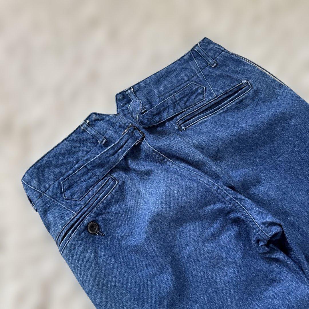難ありですが綺麗！ウティPANTALON ARLES / ワイドデニムパンツ