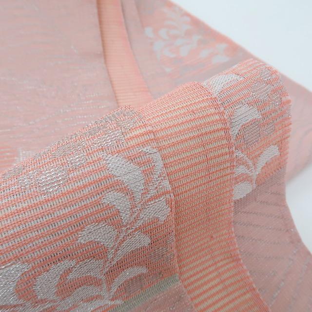 人気商品の入荷速報 入荷Now 美品 洗える夏着物 絽“虹色の波間から顔を出す藤の 着物・浴衣