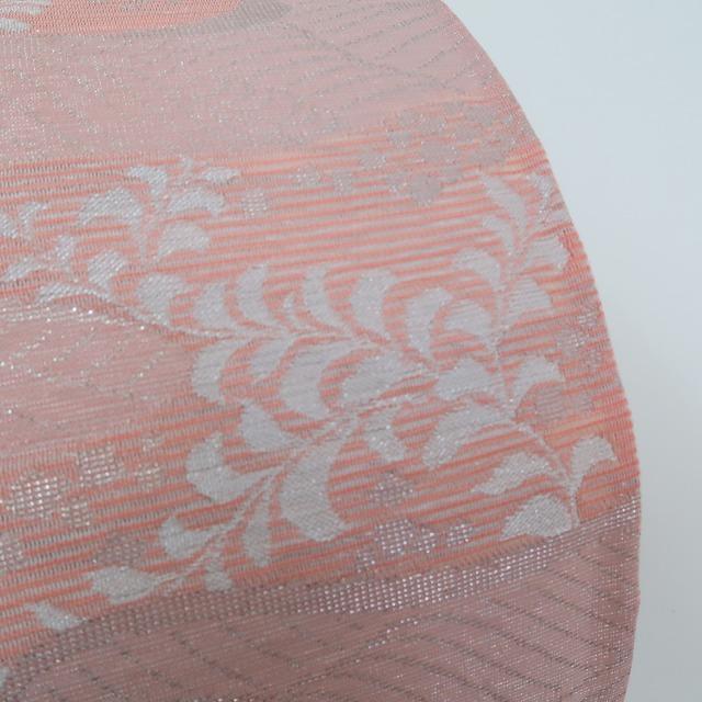 美品 洗える夏着物 絽“虹色の波間から顔を出す藤の