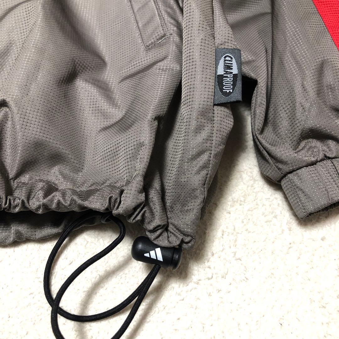 希少カラー☆アディダス 刺繍ロゴ 太ライン ナイロンジャケット 裏地 y2k 希少カラー☆アディダス 刺繍ロゴ 太ライン ナイロンジャケット 裏地 y2k