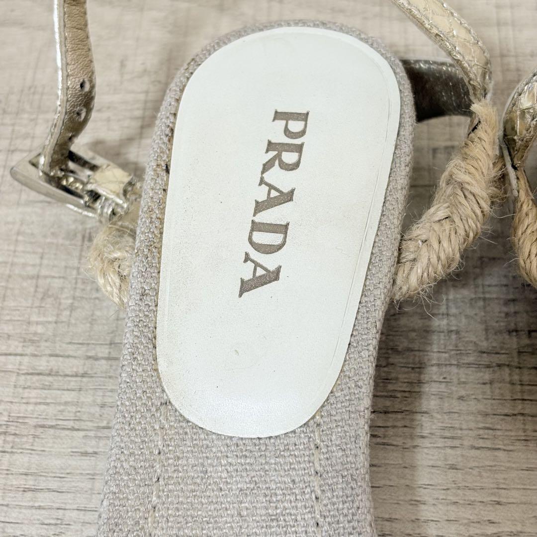 PRADA アンクルストラップ サンダル 23.5cm