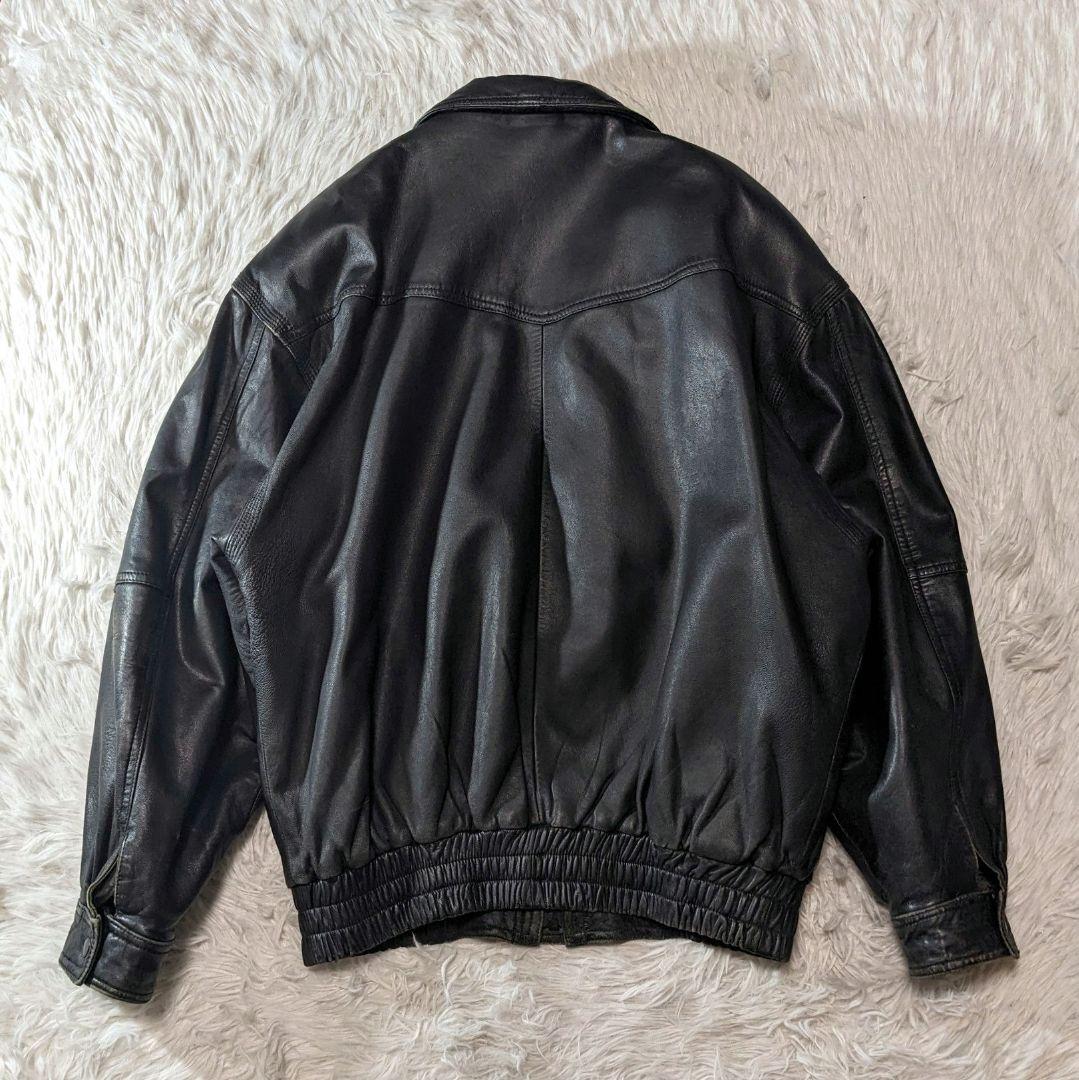 スティッチ!✨80s a-2 real leather jacket