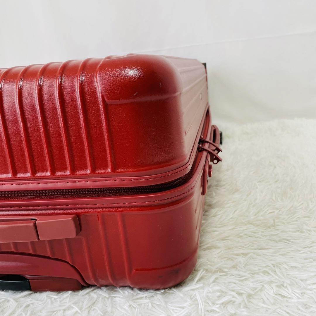 美品　リモワ　サルサ　82L 4輪　マットレッド　キャリーケース　TSA 大容量
