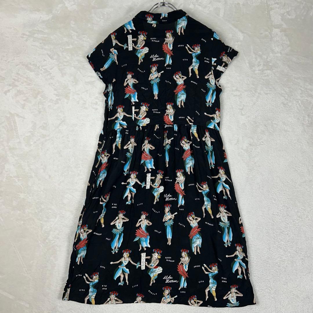 完売希少品♡アロハブロッサム HULA GIRL ONE PIECE BLACK