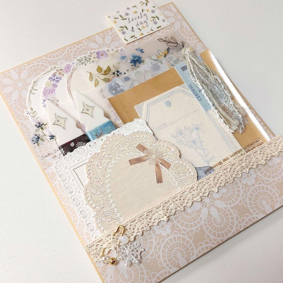 おすそ分けファイル　ローディットペーパーバッグ　紙もの素材　コラージュ　手帳デコ