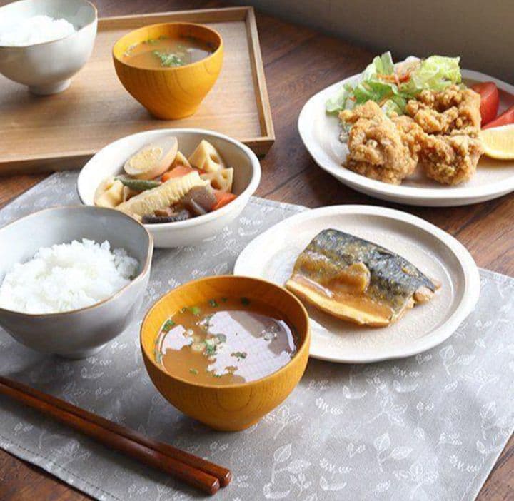 熱心な 木製 汁椀 味噌汁 新生活 春 ペア こども 夫婦 食器 食卓 12点セット新品、♥