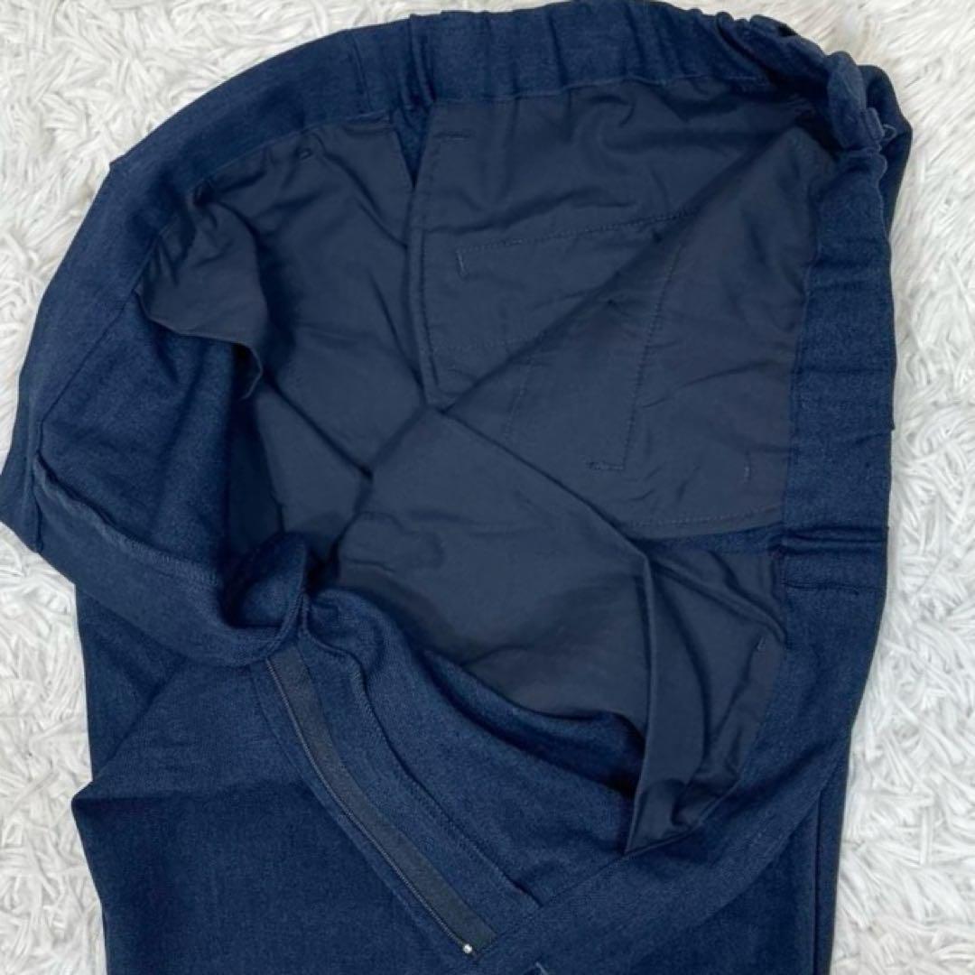【極美品 XL】タケオキクチ スーツ セットアップ ストレッチ 洗える ネイビー
