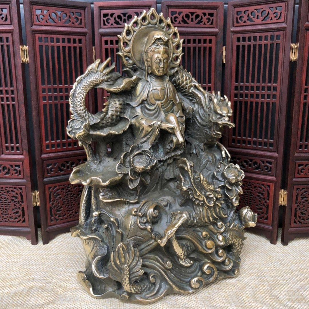 地蔵 菩薩 観音 銅製 仏像 彫刻 置物 開運 風水