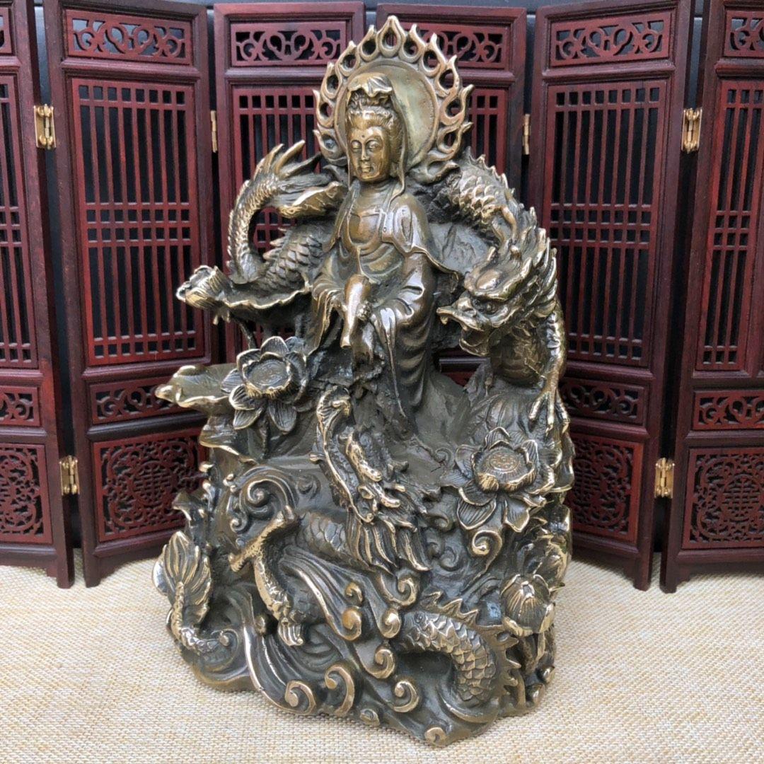 地蔵 菩薩 観音 銅製 仏像 彫刻 置物 開運 風水