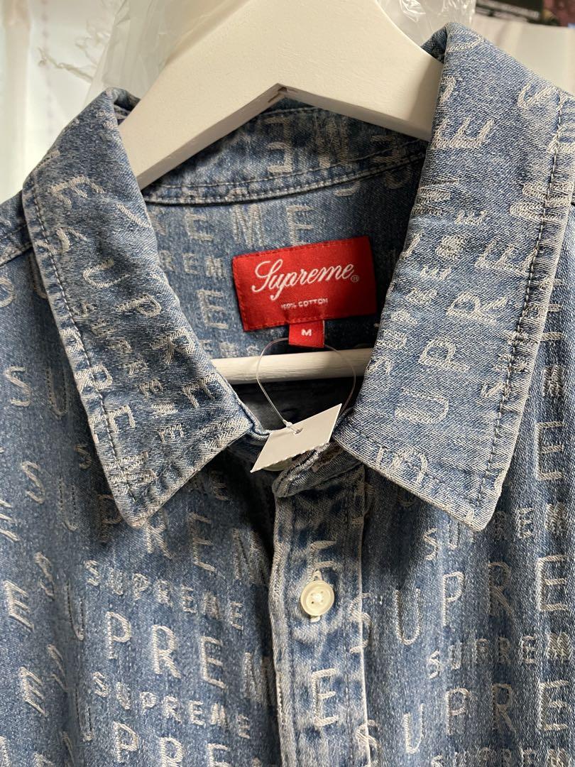 【新品】SUPREME シュプリーム デニム 総柄 ロゴ