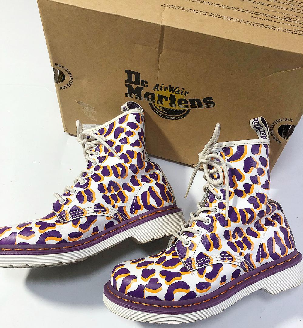 人気希少■Dr.Martens 8ホール 23cm レオパード ドクターマーチン