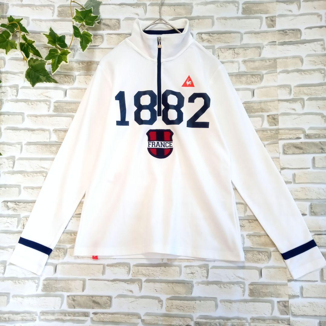 ルコックスポルティフ ゴルフ 長袖 M ポリエステル100％ ホワイトM・le coq sportif