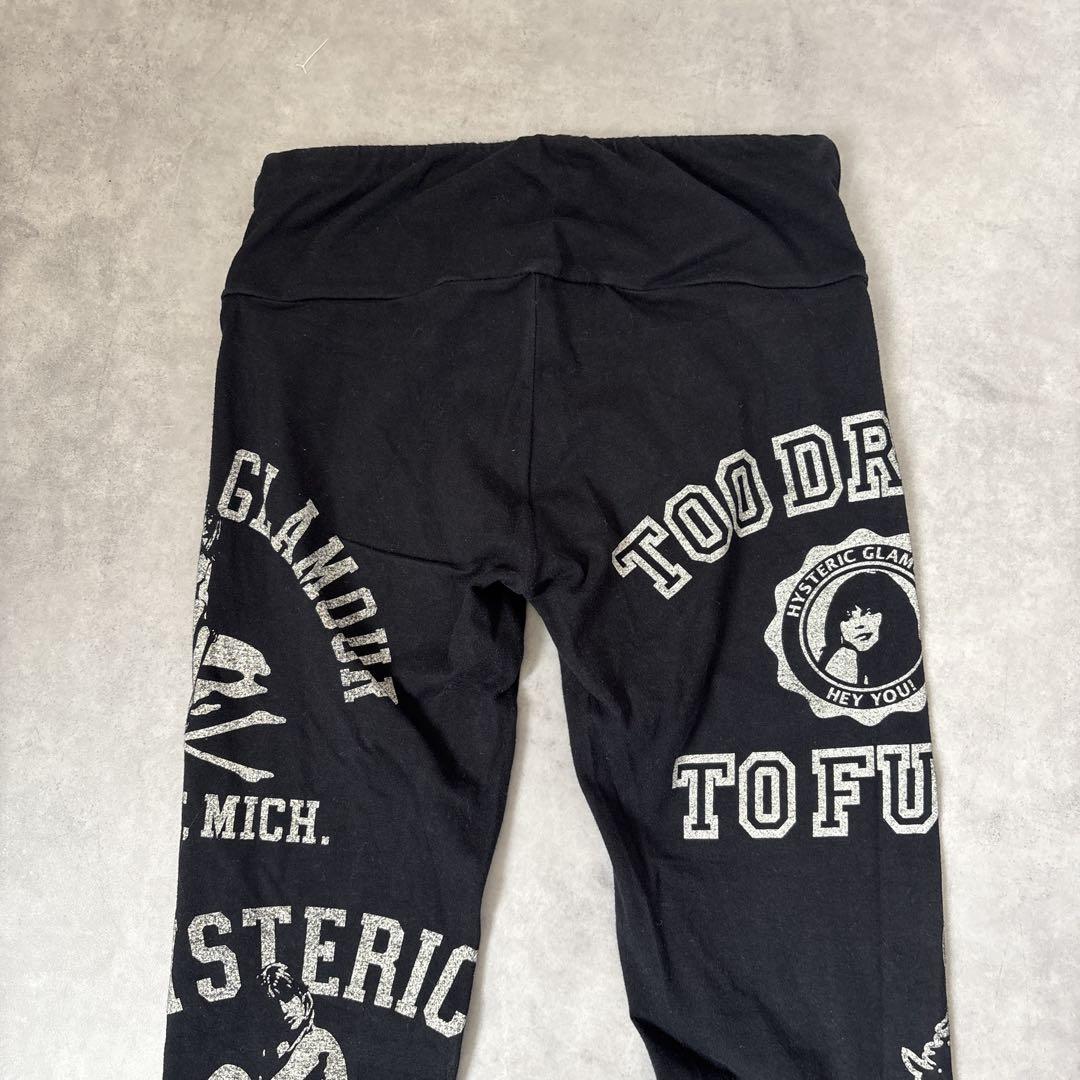 HYSTERIC GLAMOUR 総柄 ベア ヒスガール レギンス スパッツ ヒステリックグラマー セクシーガール ガールプリント 総柄
