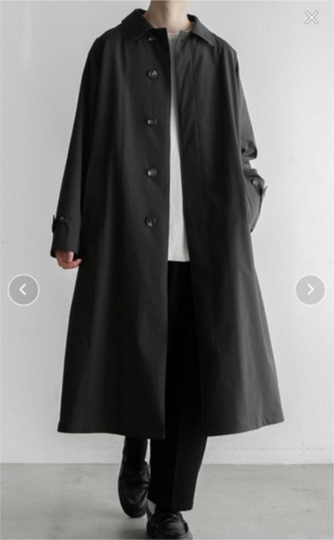 お試し価格!】 ルーズベーシックロングコート ステンカラーコート