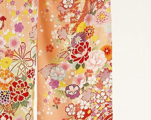 振袖 身長159-174cm オレンジ or-013 – 着物好日屋