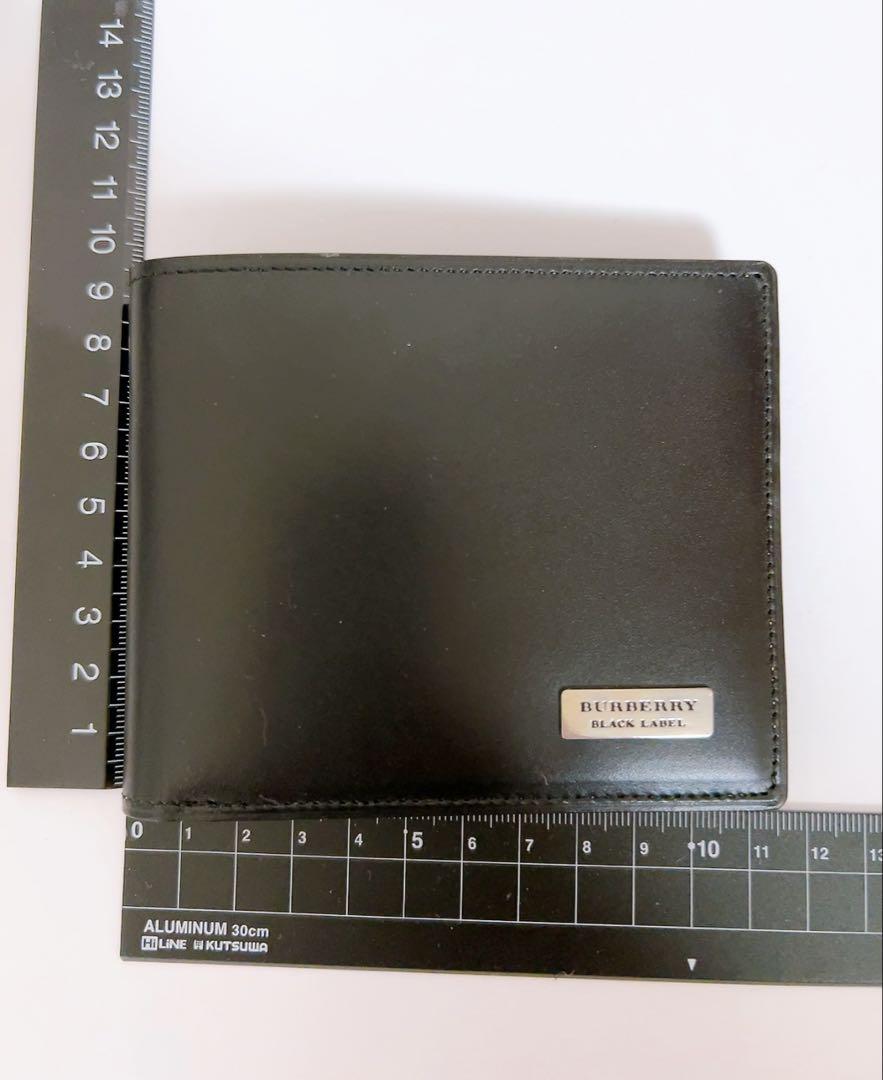 バーバリー　BURBERRY BLACK LABEL 折り財布　ブラック