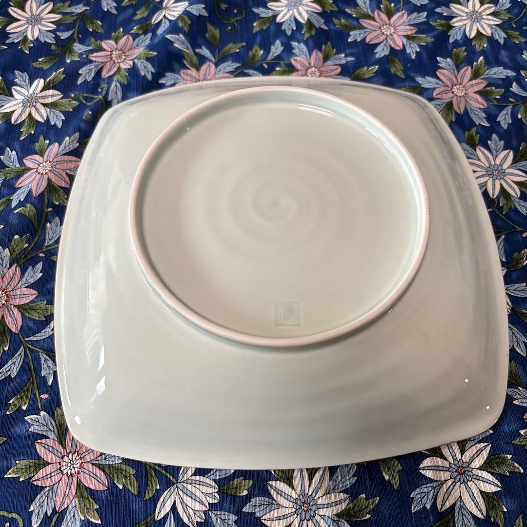 中島文山 ピンク牡丹 金彩 スクエア 未使用 中島文山 ピンク牡丹 金彩 スクエア 未使用