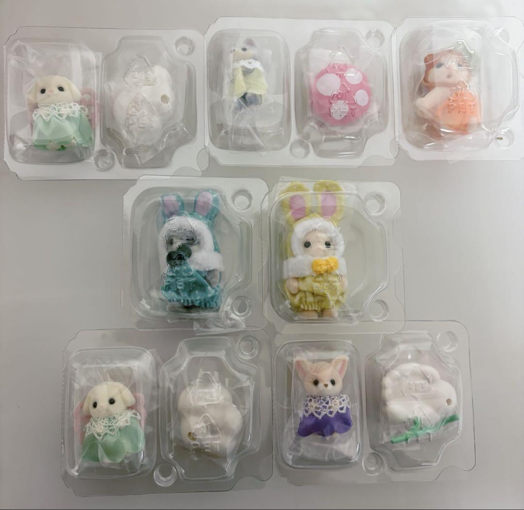 カラフルうさぎコスチューム等、7体セット