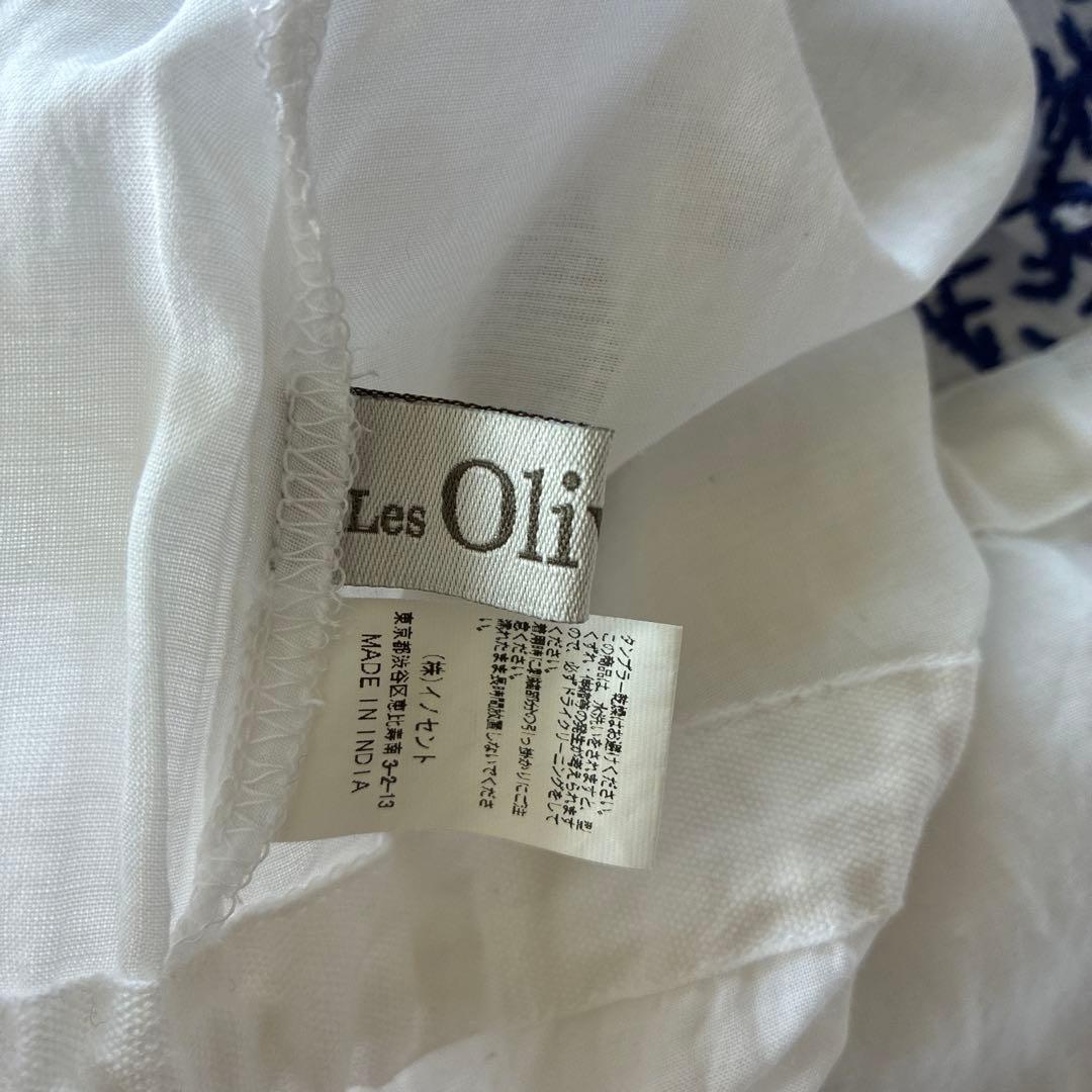 【美品】Les Olivades/レゾリヴァード♡インド綿ロング丈ワンピース