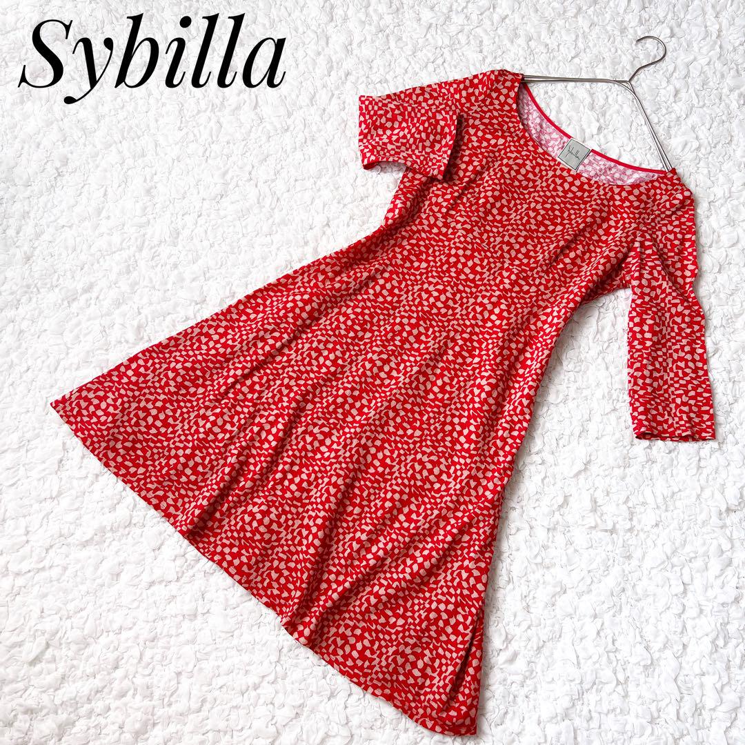 美品】Sybilla 総柄コットンワンピース Mサイズ 日本製 - メルカリ