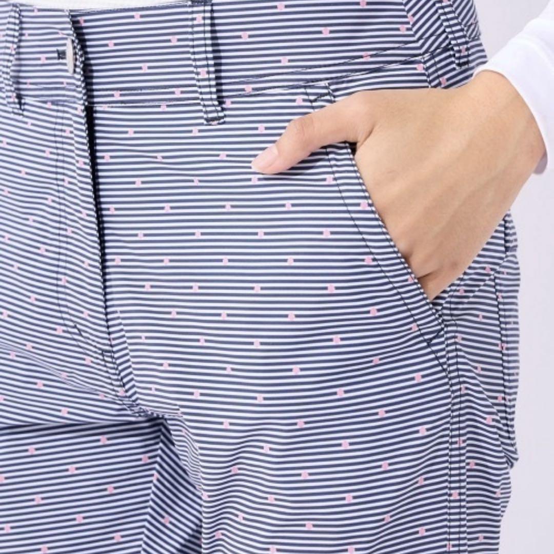 「marie claire/マリ.クレール」レディースストレッチ9分丈パンツ