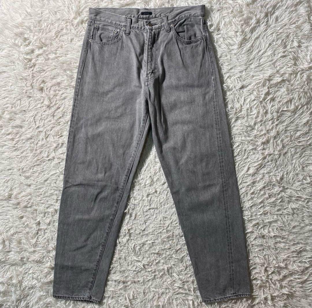 【美品】リノ　デニムパンツ　LOOSE TAPERED　ワイド　フェードブラック