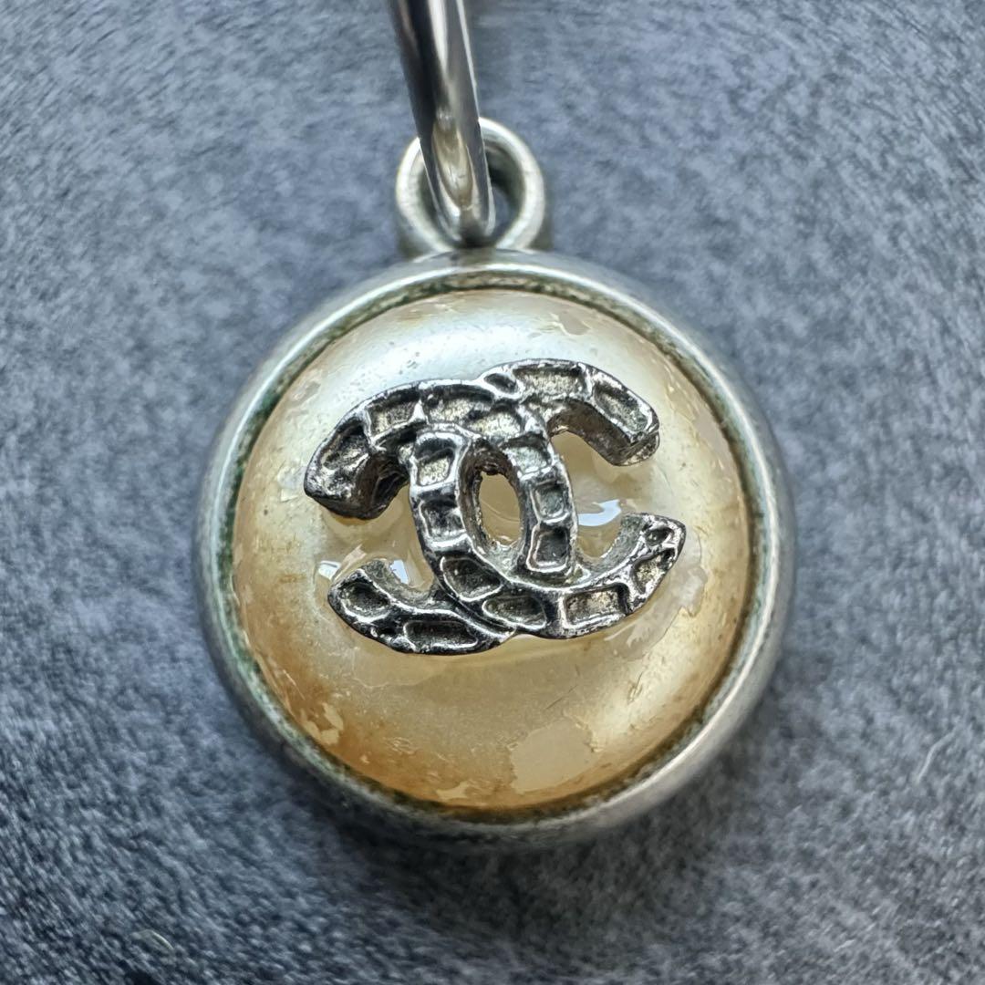 CHANEL シャネル ココ ラウンド ピアス 00A パール