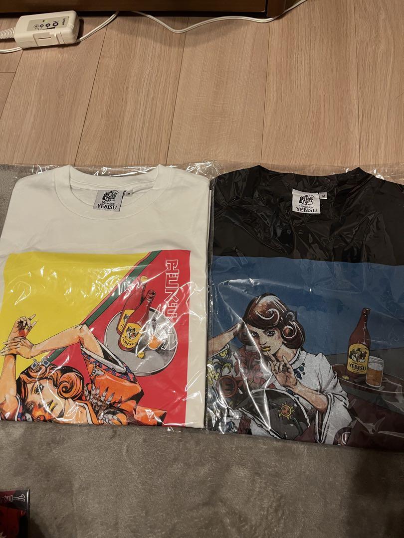 エビスビール×荒木飛呂彦 描き下ろしデザイン Tシャツ Mサイズ2種