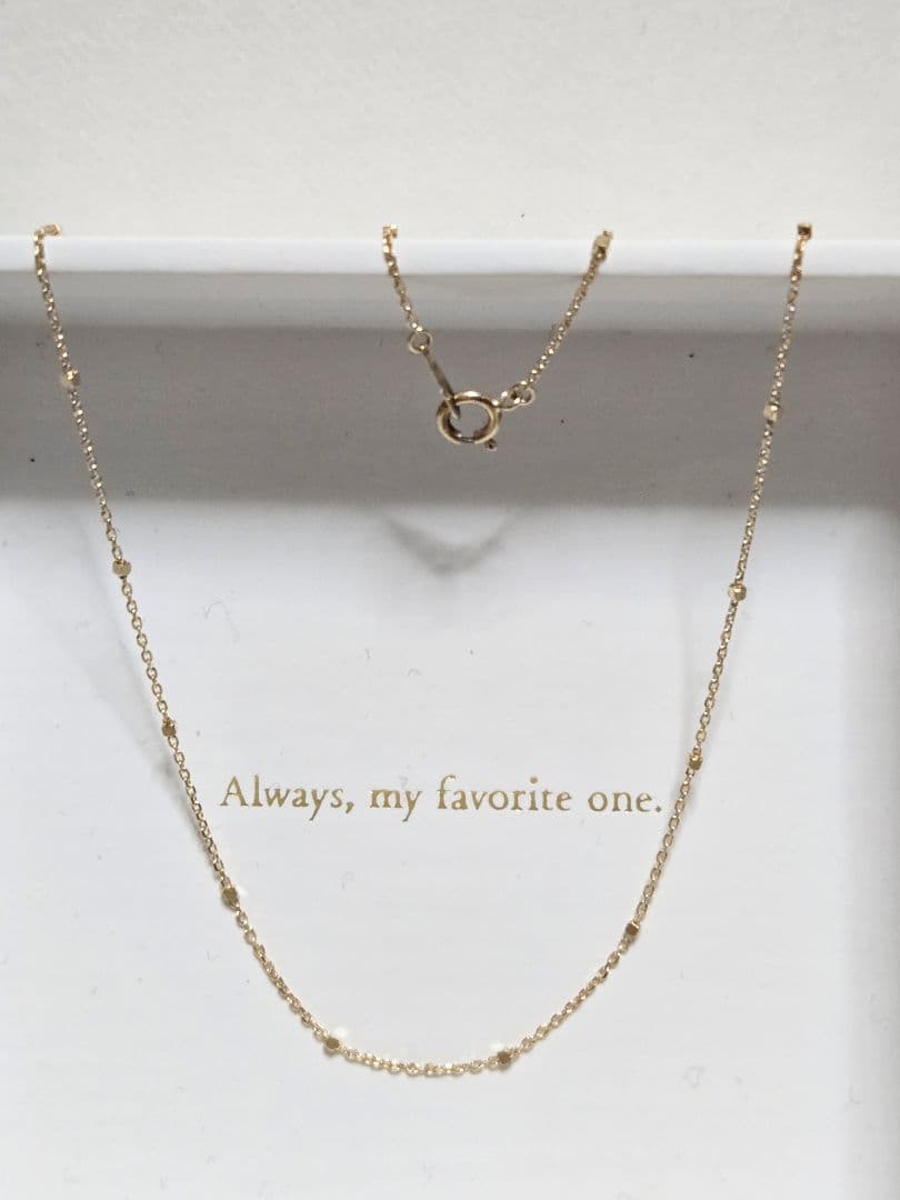 シエナ　シエナロゼ　K10ネックレスチェーン　ミラーボール