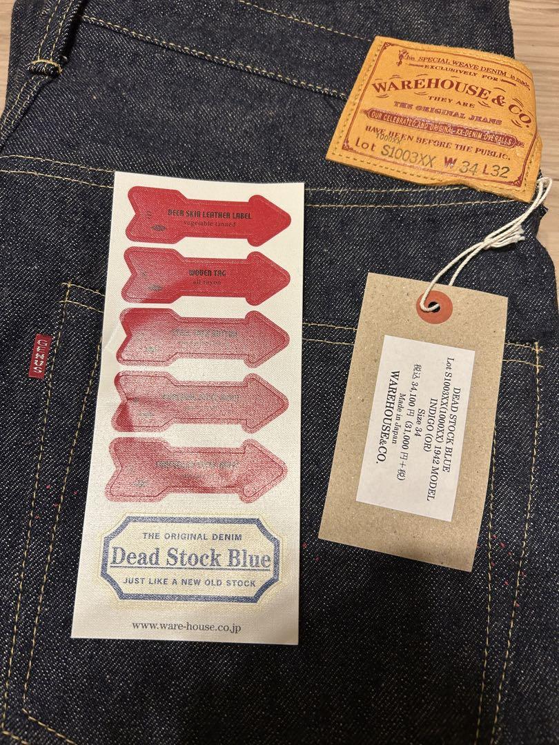 新品未使用 WAREHOUSE DSB S1003XX W34 L32