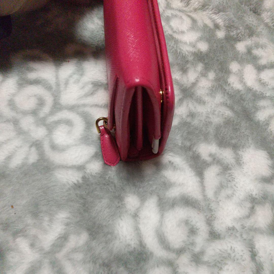 PRADA ピンク 長財布 サフィアーノレザー　マルチカラー