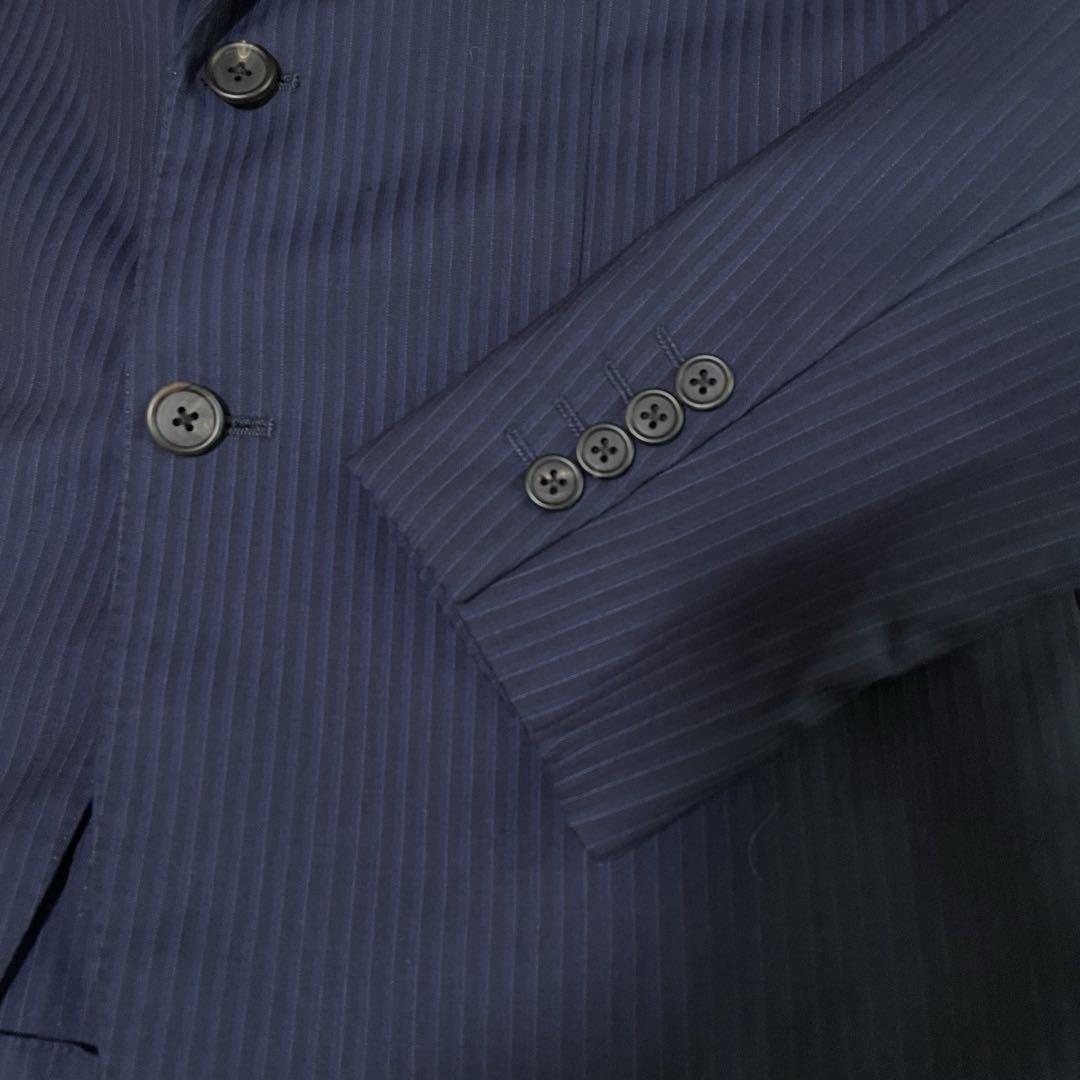 極美品　Paul Smith セットアップ　ネイビー　ストライプ　 L 現行