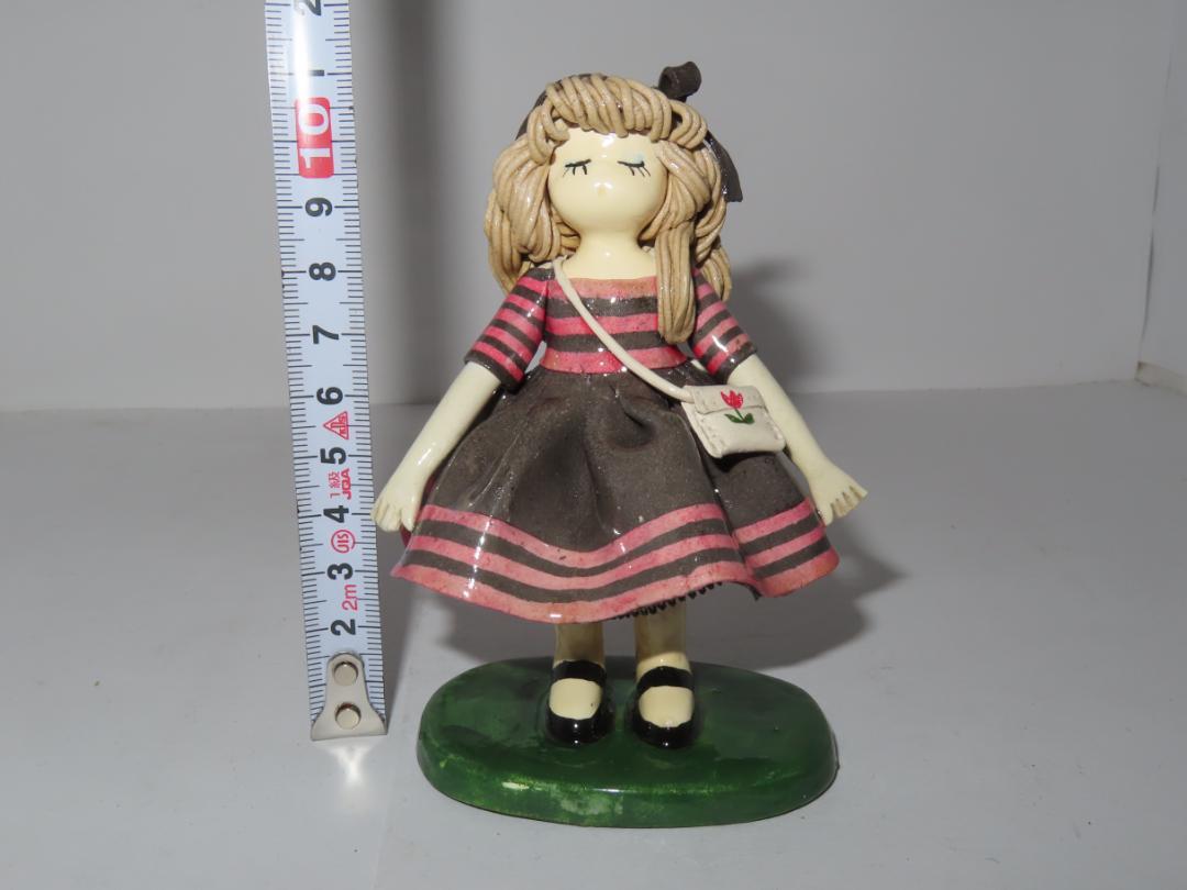 陶器人形 春の妖精 女の子 ロマンドール 人形 フィギュリン　人形作家作品　2