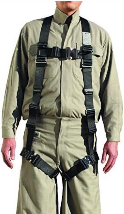 椿モデル HYF2-M-BL フルハーネスY型安全帯 黒 Mサイズ 新規格適合品